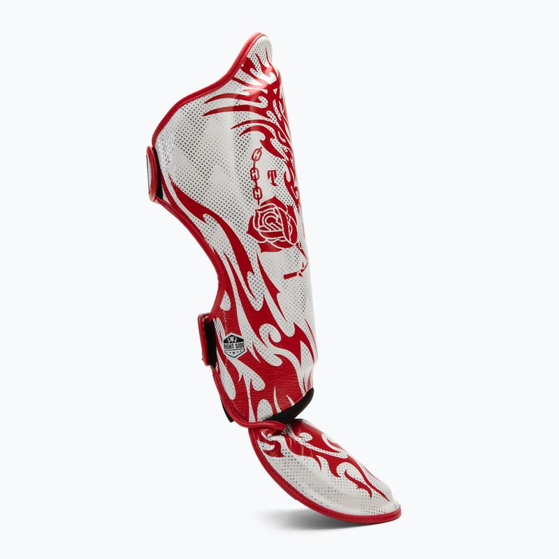 Top King Dragon white tibia and foot protectors 2