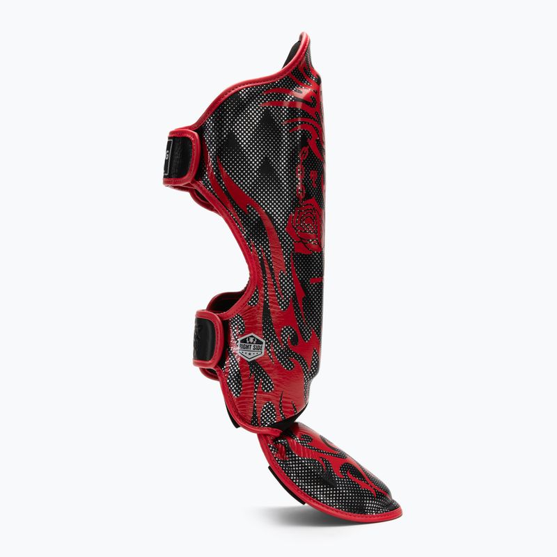 Top King Dragon tibia and foot protectors black 2