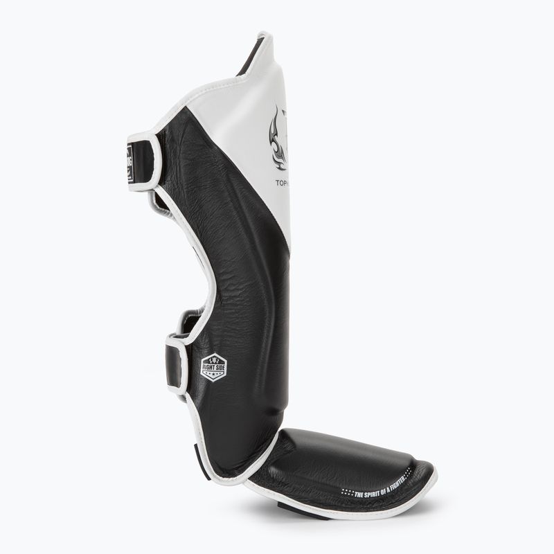 Top King Shin Guards tibia and foot protectors Blend black/white 2