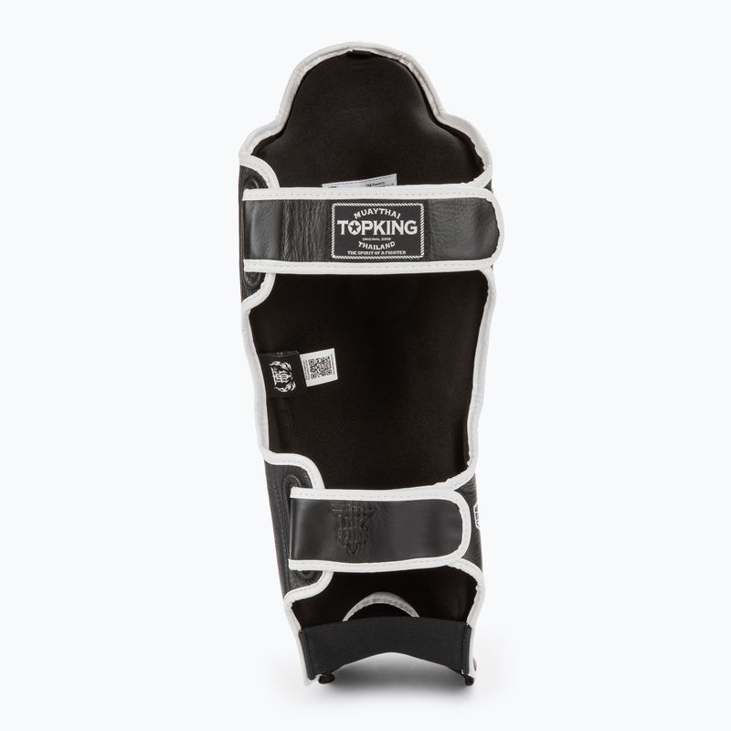 Top King Shin Guards tibia and foot protectors Blend black/white 4