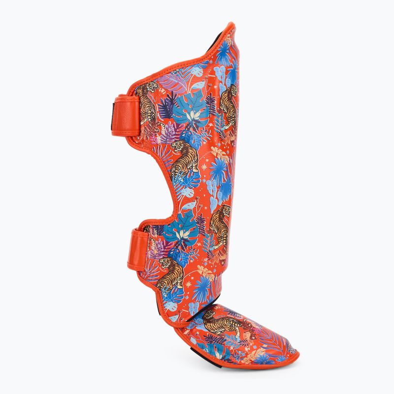 Top King Wild Tiger tibia and foot protectors orange 2