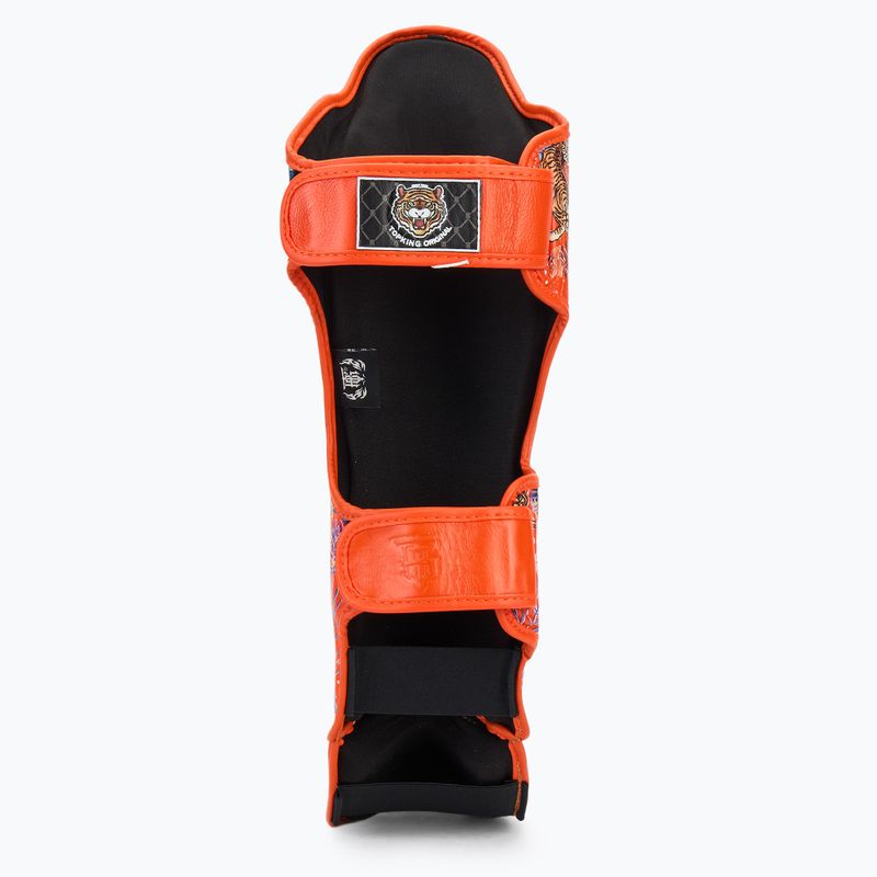 Top King Wild Tiger tibia and foot protectors orange 5