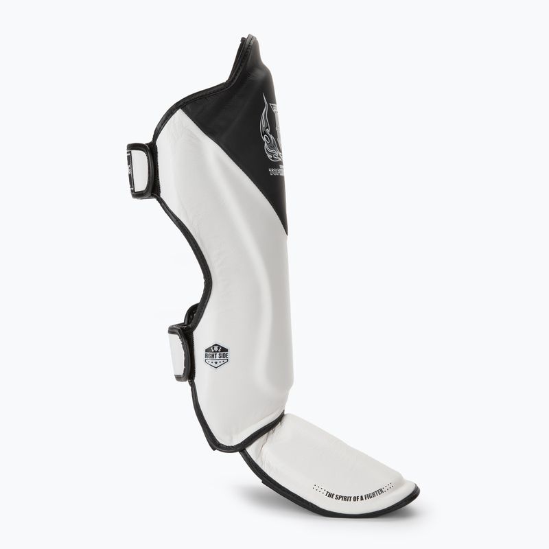 Top King Shin Guards tibia and foot protectors Blend white/black 2