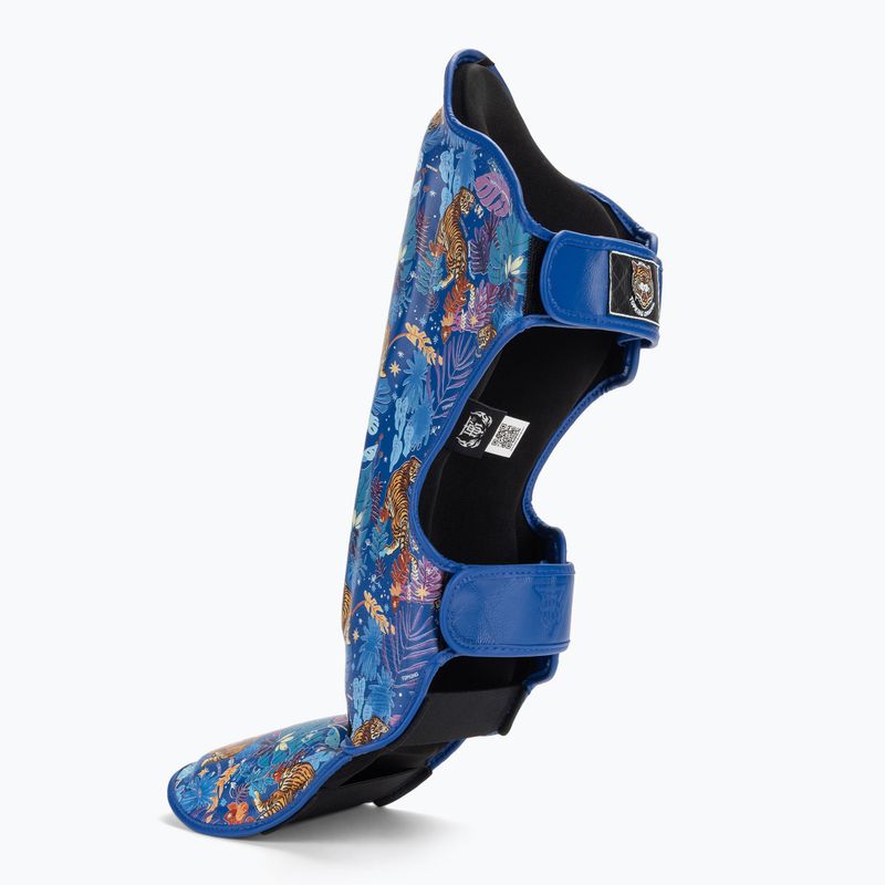 Top King Wild Tiger tibia and foot protectors blue 3