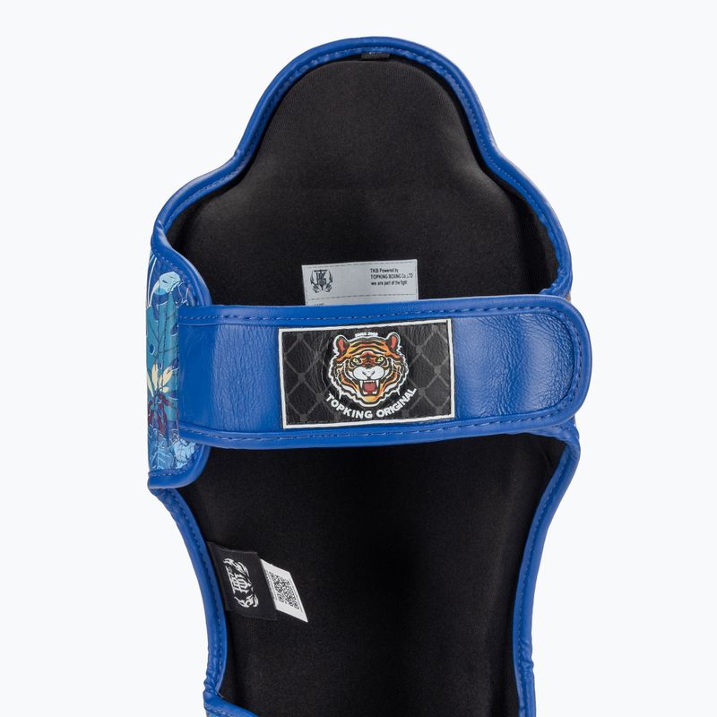 Top King Wild Tiger tibia and foot protectors blue 7