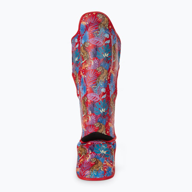 Top King Wild Tiger tibia and foot protectors red 3