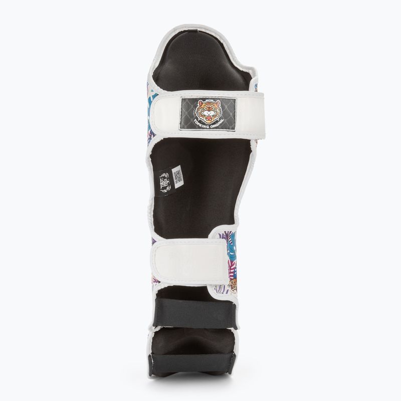 Top King Wild Tiger tibia and foot protectors white 4