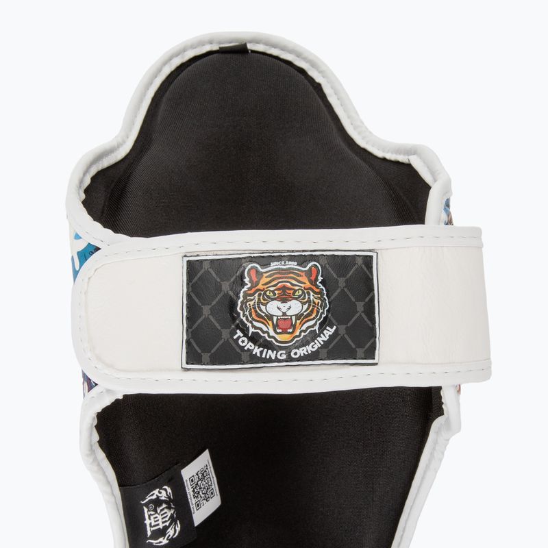 Top King Wild Tiger tibia and foot protectors white 6