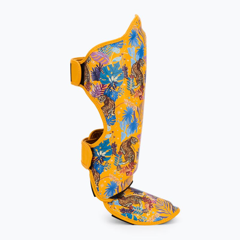 Top King Wild Tiger tibia and foot protectors yellow 2