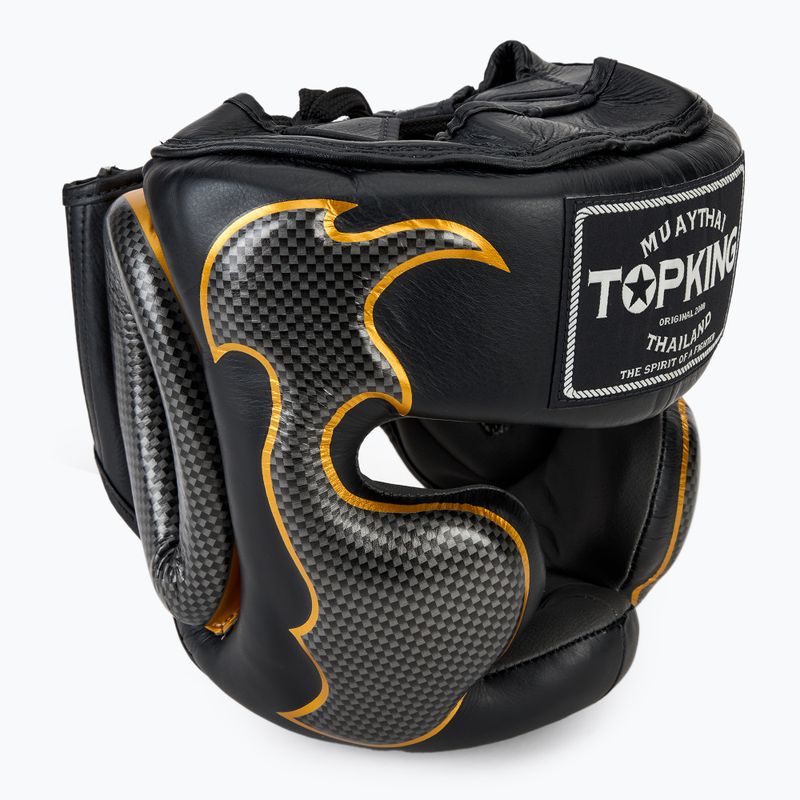Top King Empower black/silver boxing helmet