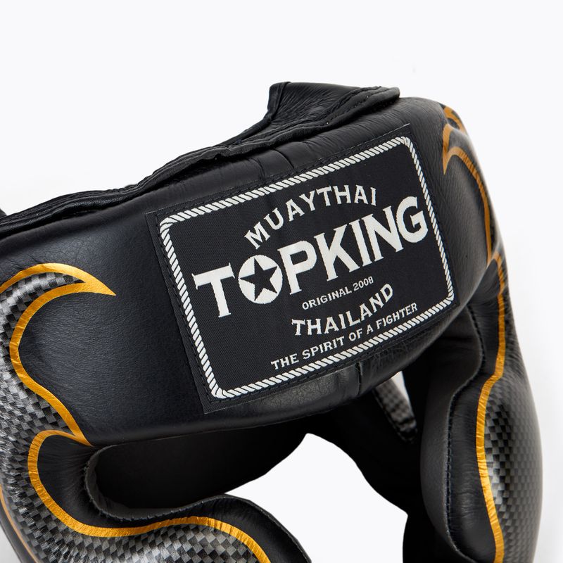 Top King Empower black/silver boxing helmet 4