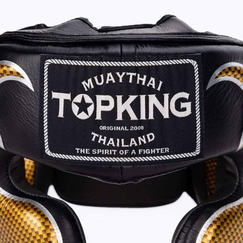 Top King Empower black/gold boxing helmet 4
