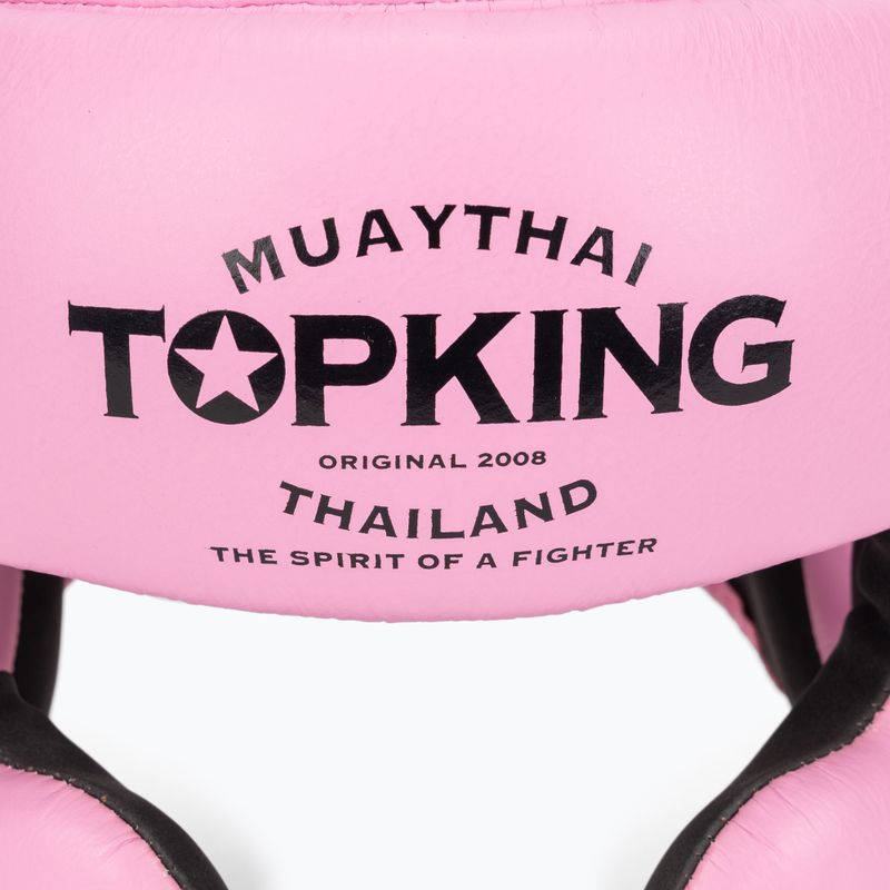 Top King Full Coverage pink boxing helmet 4
