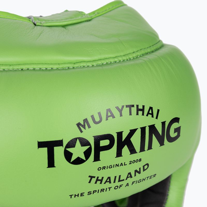 Boxing helmet Top King Full Coverage green 4