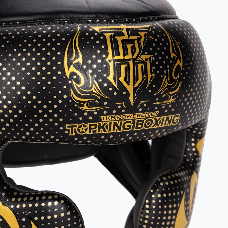 Top King Kanok black boxing helmet 4