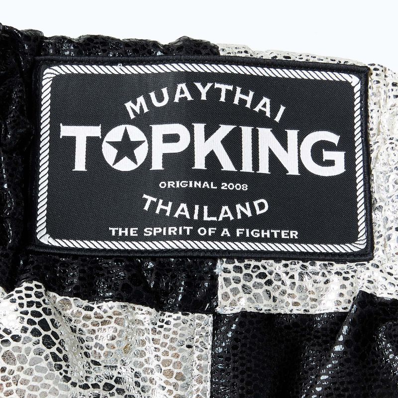 Top King Kickboxing training shorts black/white 4