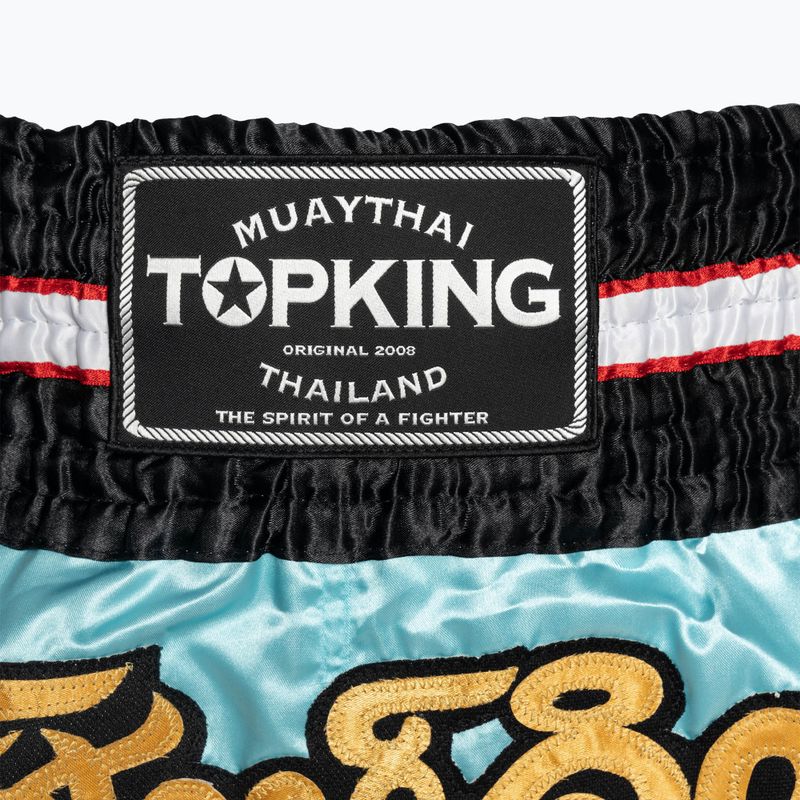 Top King Kickboxing training shorts light blue 3