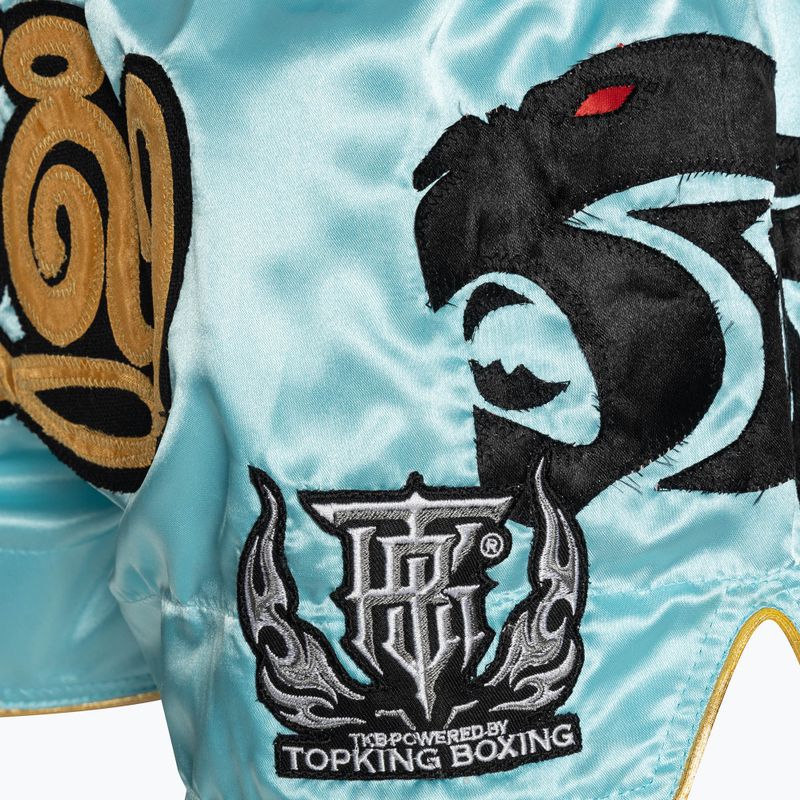 Top King Kickboxing training shorts light blue 4