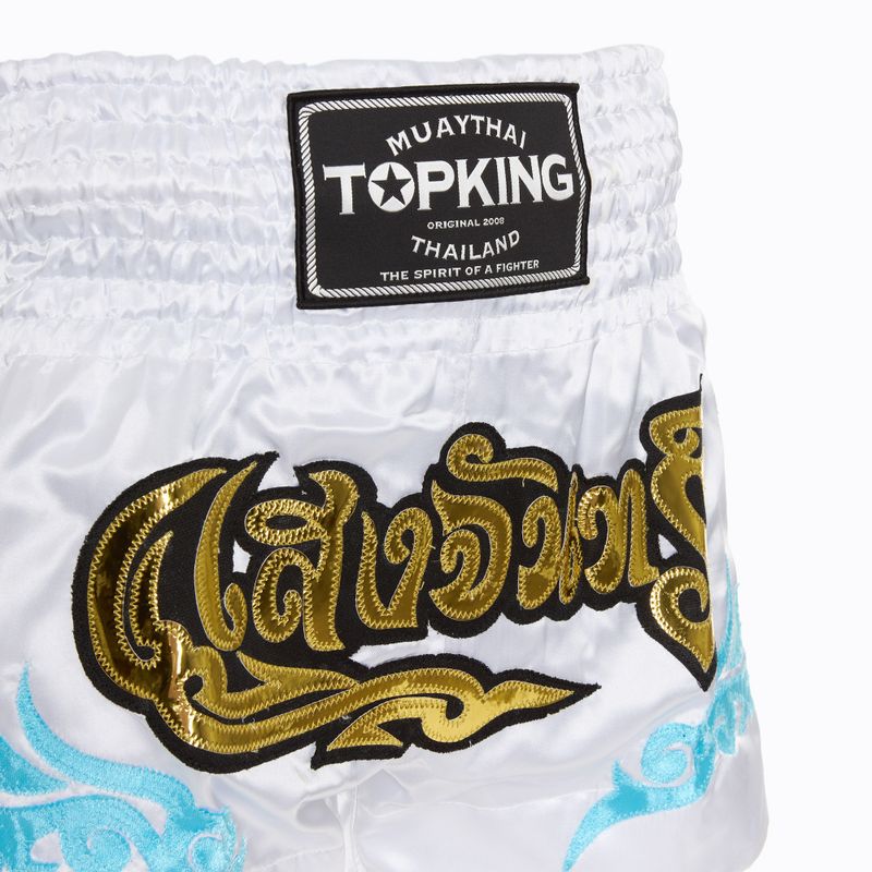 Training shorts Top King Kickboxing white 3