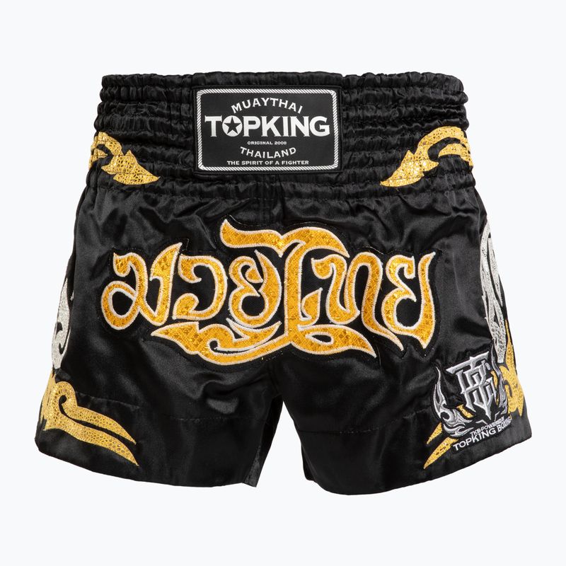 Top King Thai Boxing training shorts black/gold