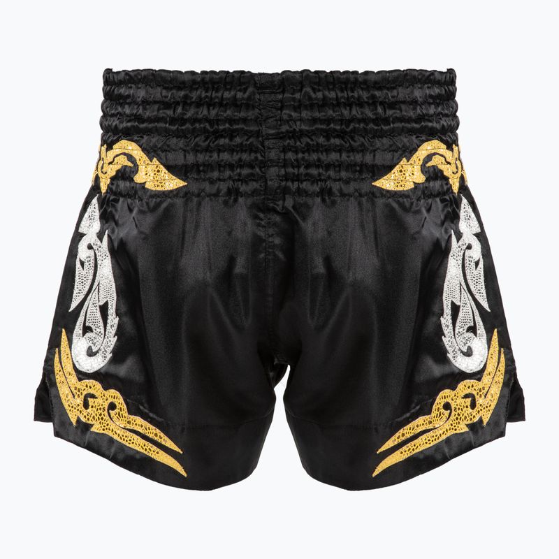 Top King Thai Boxing training shorts black/gold 2