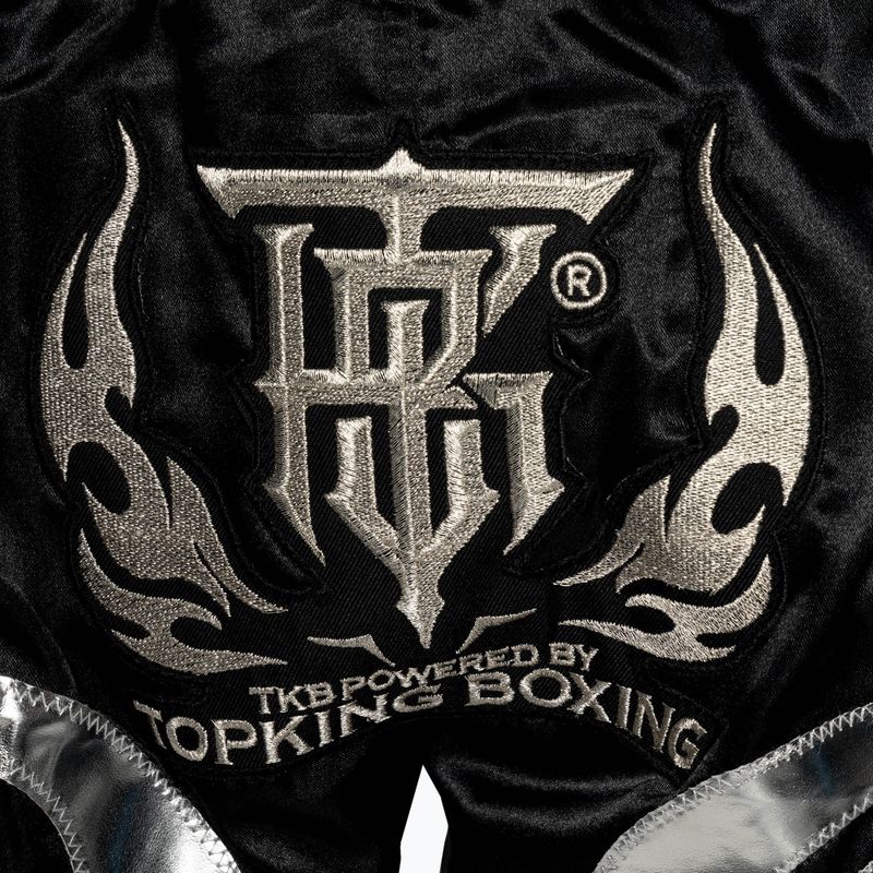 Top King Kickboxing training shorts black/silver 4