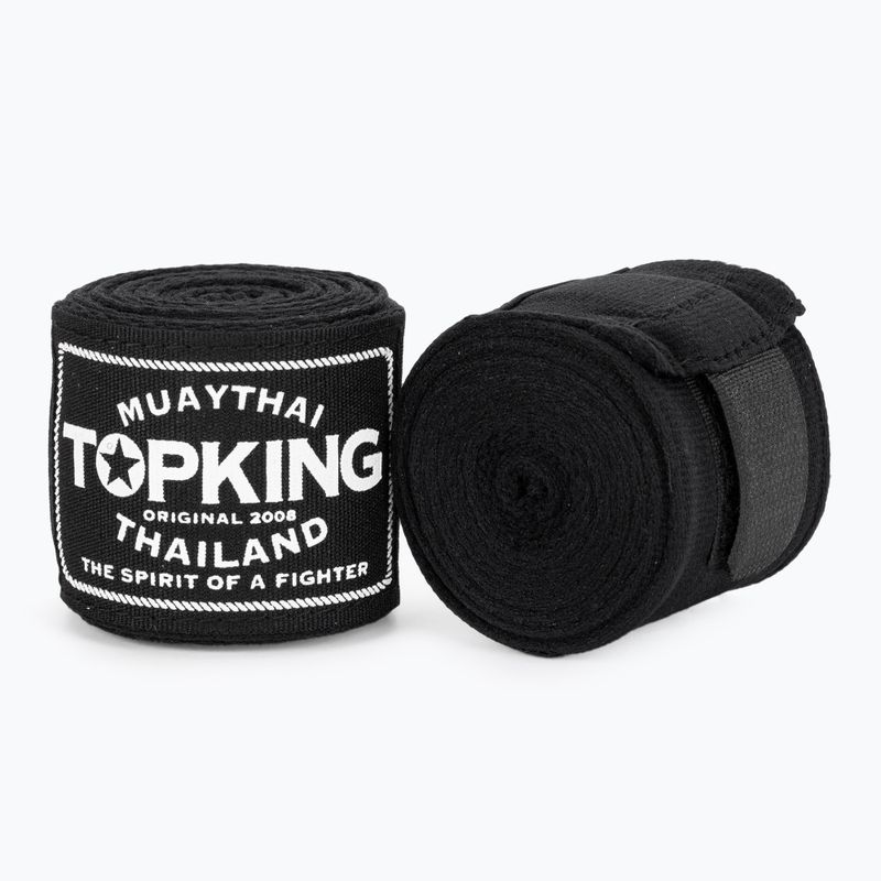Top King boxing bandages 400 cm black 2
