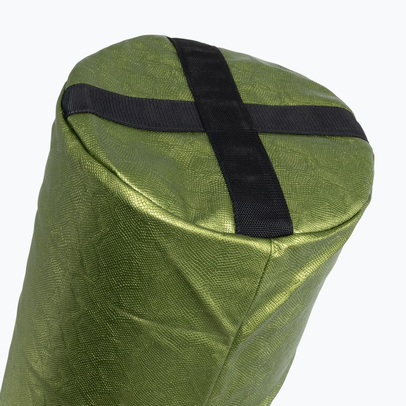 Fairtex 6FT Muaythai Banana Bag "Python Print" Collection boxing bag - unfilled green 3