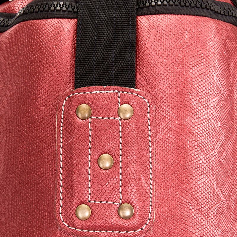 Fairtex 6FT Muaythai Banana Bag "Python Print" Collection boxing bag - filled red 4