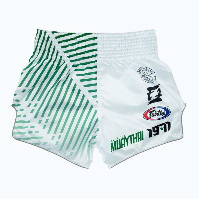 Fairtex Muay Thai Training Shorts BS1923 'Racer' white 2