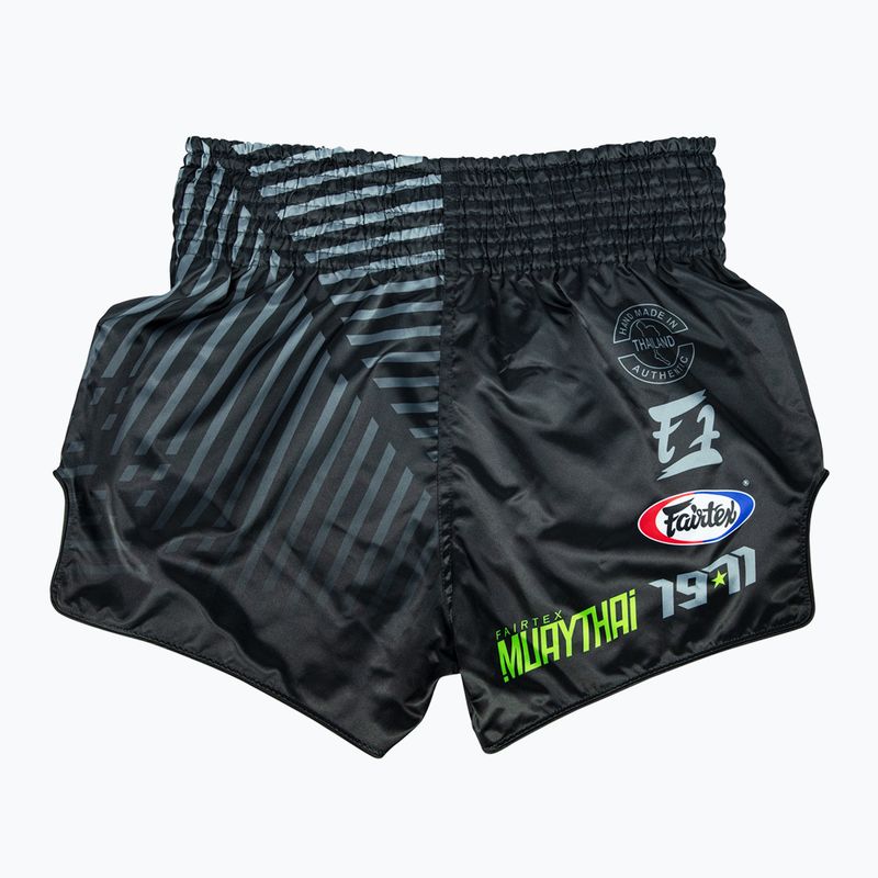 Fairtex Muay Thai Training Shorts BS1924 'Racer' black 2