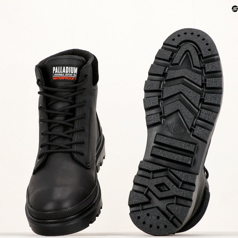 Palladium Pallatrooper SC WP+ black shoes 8