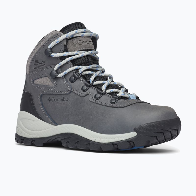 Columbia Newton Ridge Plus quarry/cool wave women's trekking boot 11