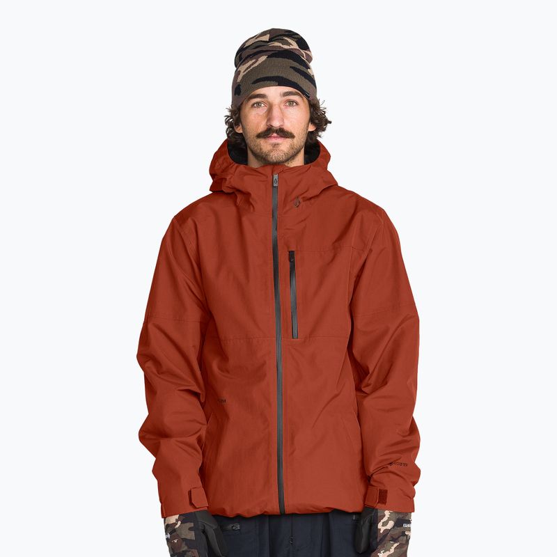 Men's snowboard jacket Volcom L Gore-Tex Jacket burnt orange