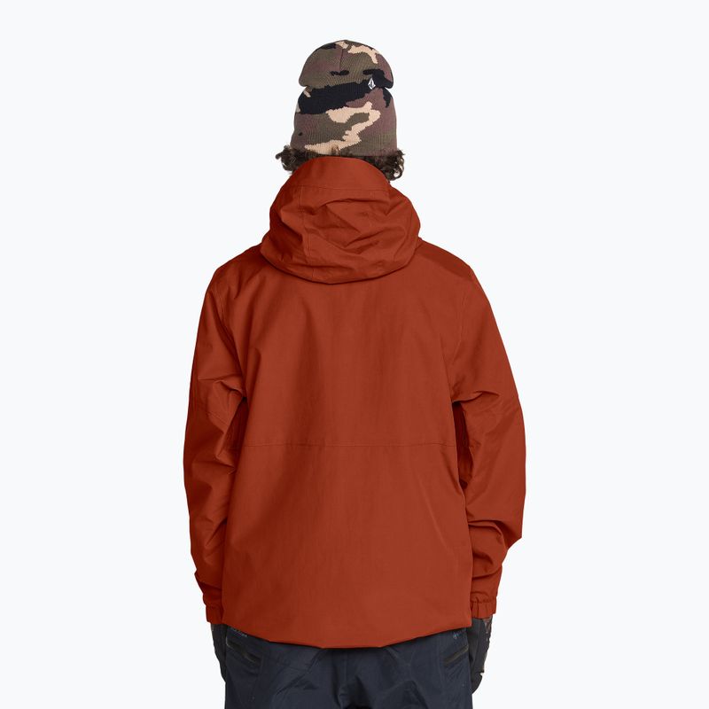 Men's snowboard jacket Volcom L Gore-Tex Jacket burnt orange 4