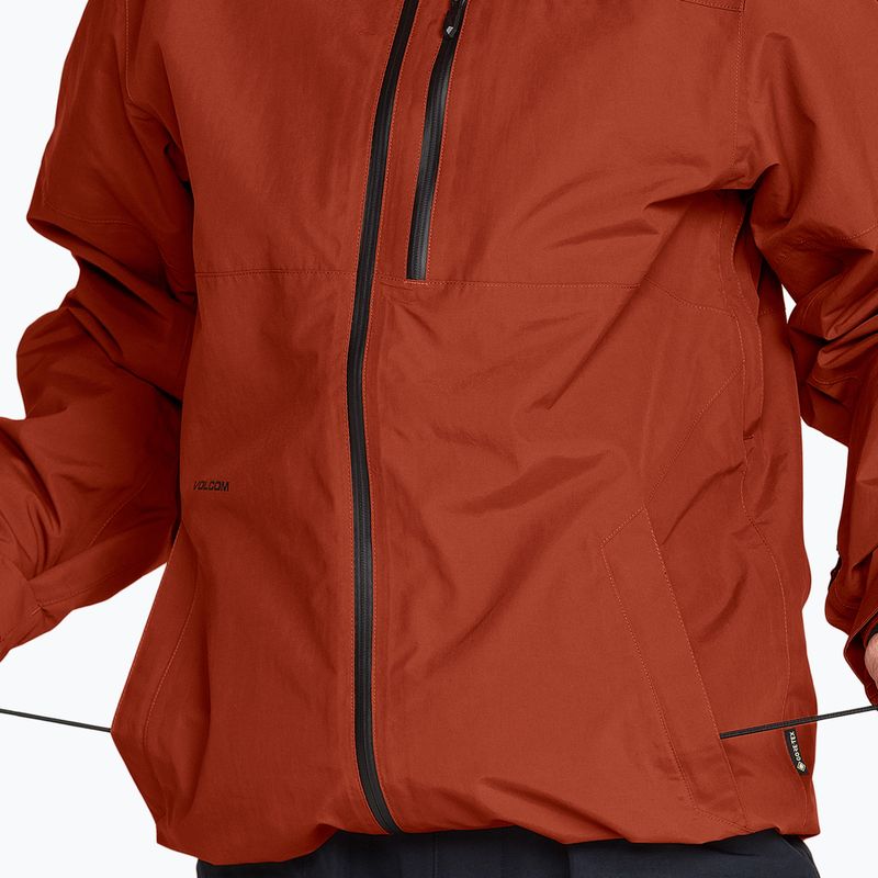 Men's snowboard jacket Volcom L Gore-Tex Jacket burnt orange 8