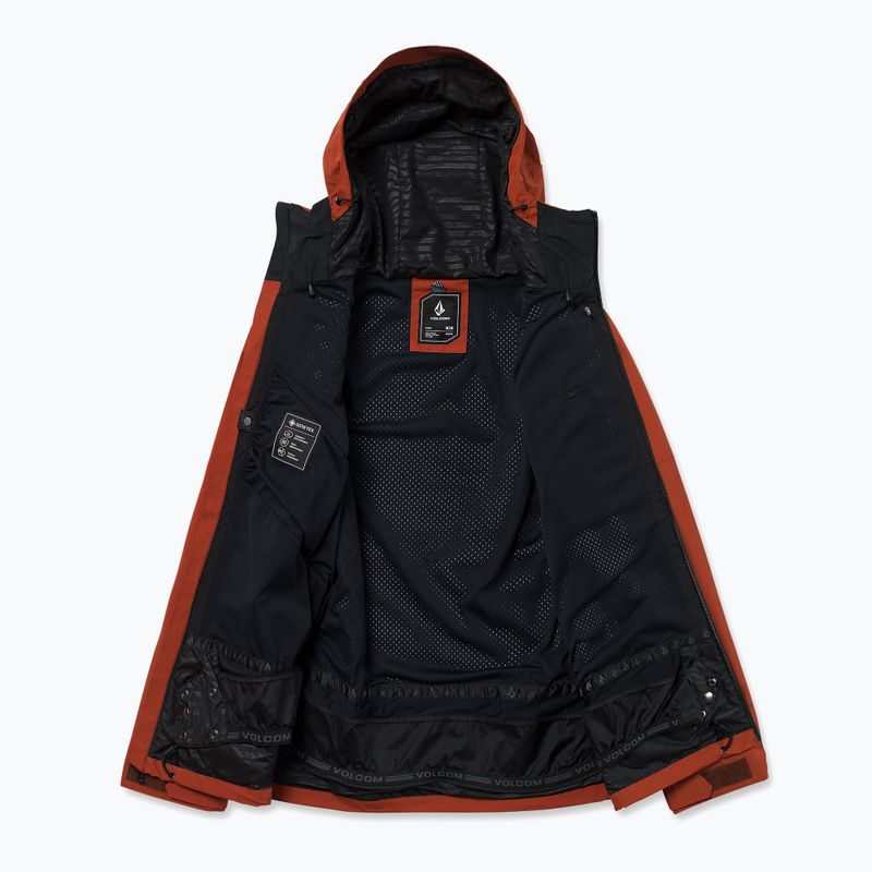 Men's snowboard jacket Volcom L Gore-Tex Jacket burnt orange 11