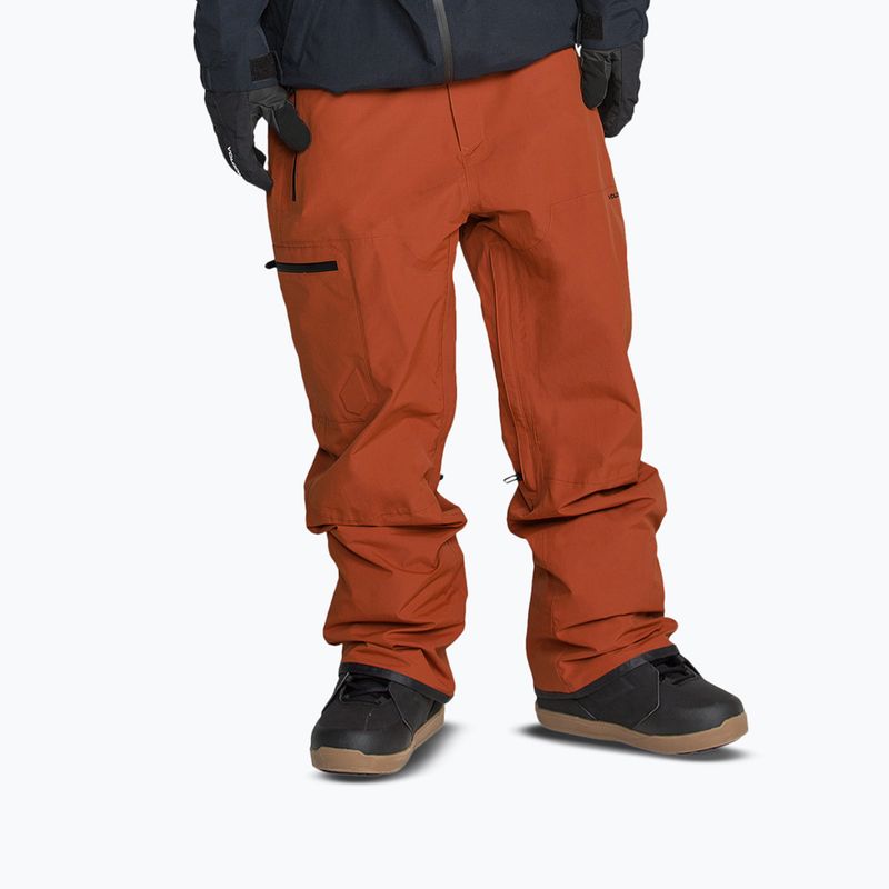 Men's snowboard trousers Volcom L Gore-Tex Pant Burnt Orange