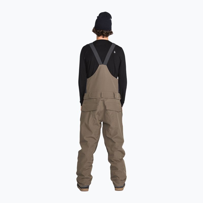 Men's snowboard trousers Volcom Roan Bib Overall teak 2