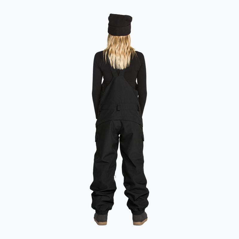 Women's snowboard trousers Volcom Crestron 3D Stretch Bib Overall black 2