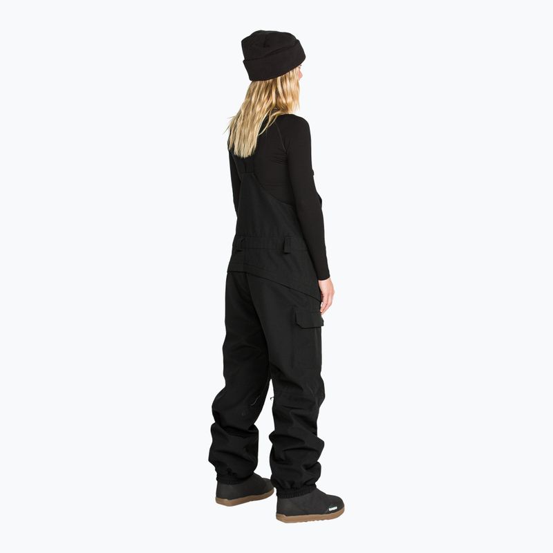 Women's snowboard trousers Volcom Crestron 3D Stretch Bib Overall black 3
