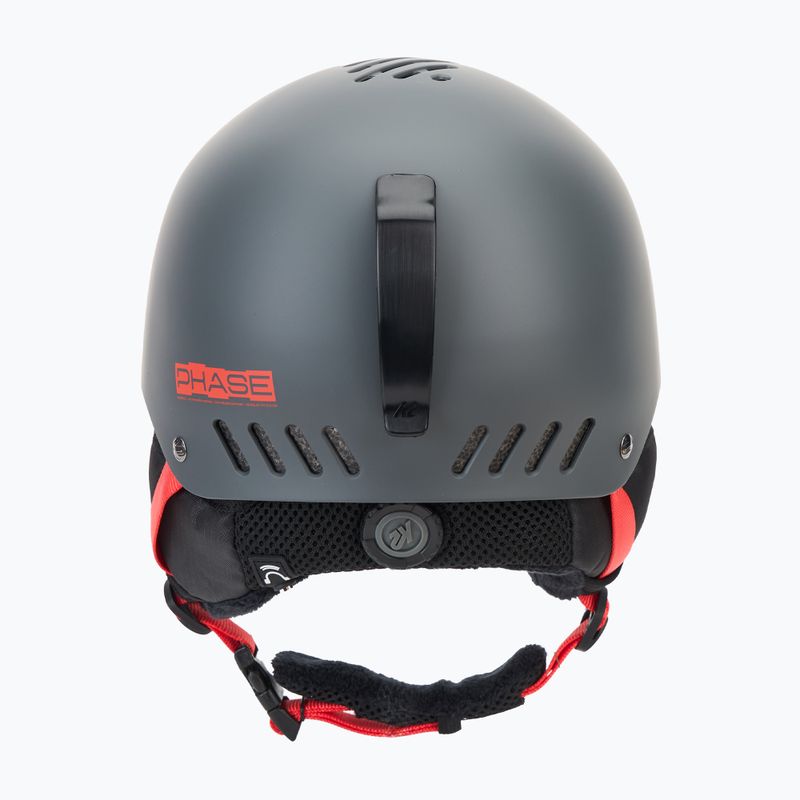 K2 Phase Pro gunmetal ski helmet 3