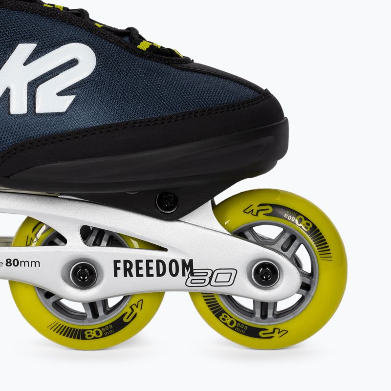 Men's skates K2 Freedom Alu 80 navy blue 30E0341 6