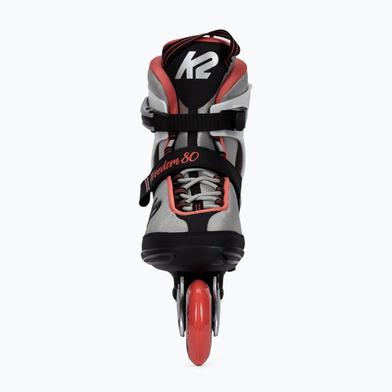 Women's roller skates K2 Freedom Alu 80 W silver 30E0342 4