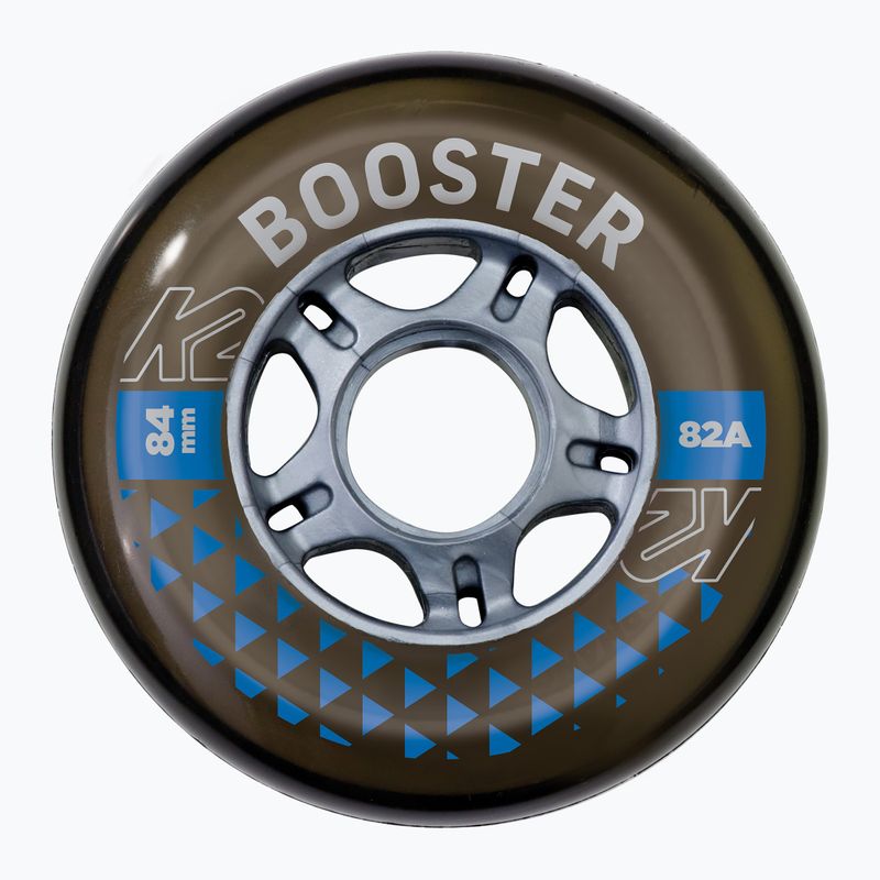 K2 Booster 84 mm/82A rollerblade wheels 4 pcs black