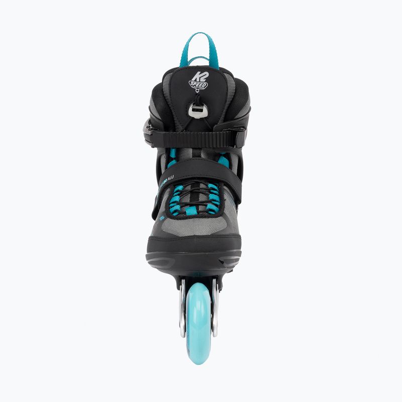 Women's inline skates K2 Alexis 80 Alu grey/cyan 3
