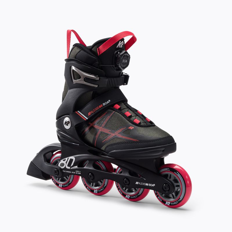 Women's roller skates K2 Alexis 80 Boa grey 30G0317