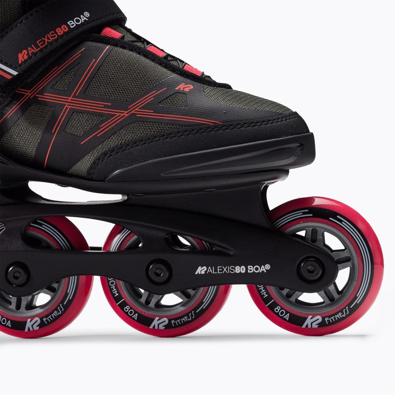 Women's roller skates K2 Alexis 80 Boa grey 30G0317 6