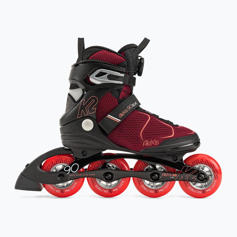 Women's roller skates K2 Alexis 90 Boa black 30G0817 2
