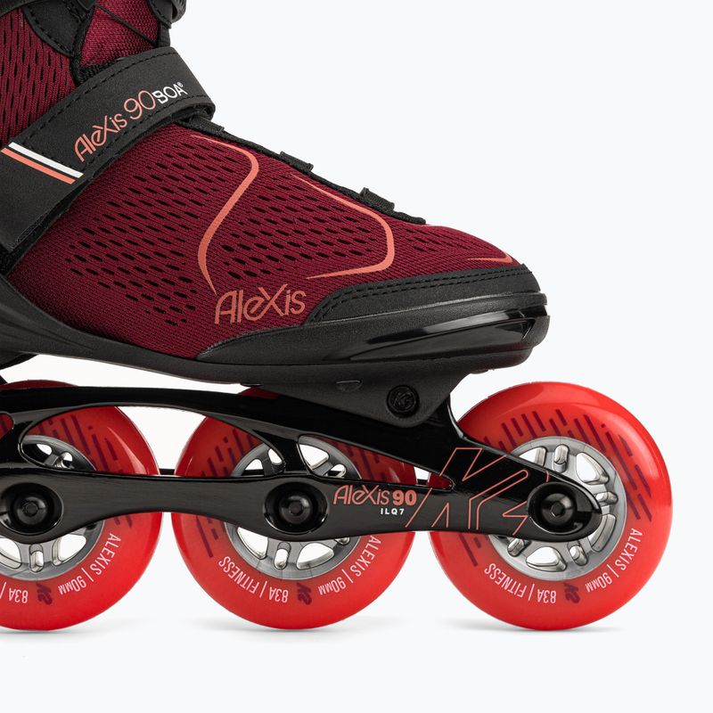 Women's roller skates K2 Alexis 90 Boa black 30G0817 6